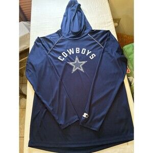 Dallas Cowboys Starter Lightweight Pullover Hoodie Size Medium NWOT